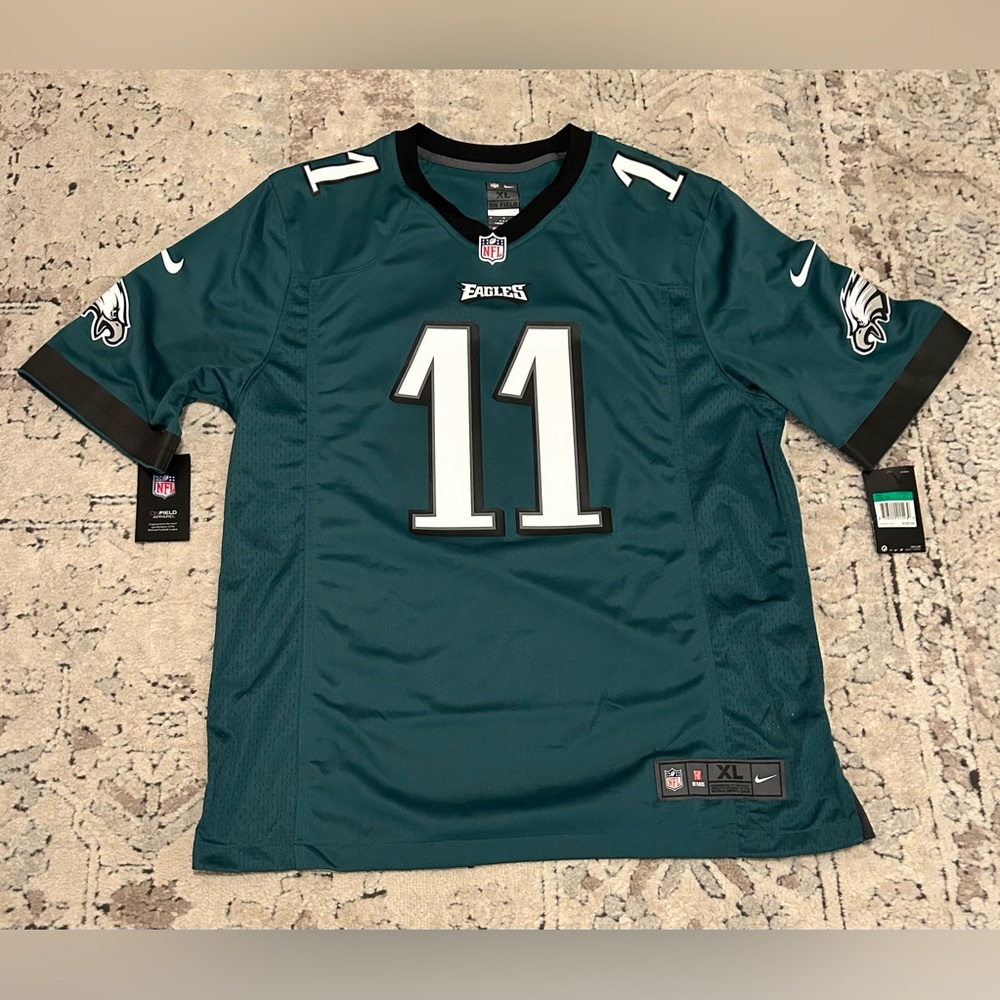 Nike Authentic On Field Philadelphia Eagles AJ Brown Green Jersey Men’s Sz: XL - Picture 1 of 8